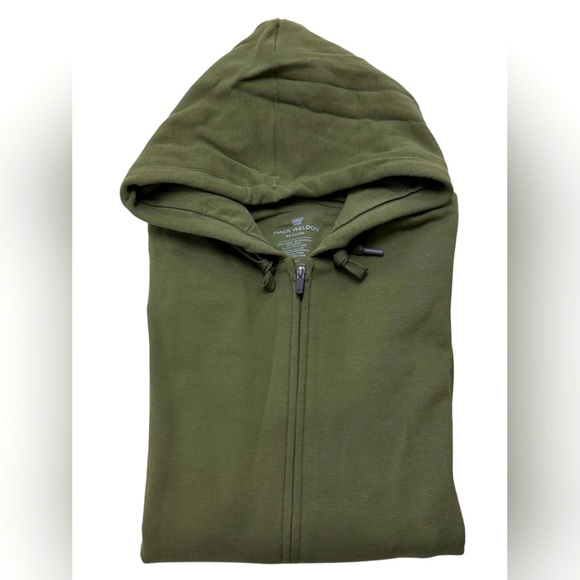 (NWOT) MACK WELDON ◇ Green Zip Up Hoodie - 2XL - Picture 3 of 5